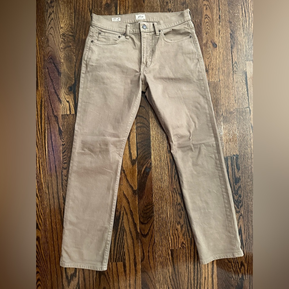 J crew straight fit 5 pocket pants